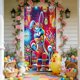 thumbnail image 5 of CaiYueKe Easter Door Cover Curtain Decoration for Spring Holiday Party, Bunny Egg Themed Hanging Door Banner Wall Decor, Festive Home Indoor Outdoor Welcome Sign with Religious Cross Pattern, 5 of 7
