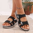 thumbnail image 3 of Rokment Orthopedic Walking Nursing Slip on Sandals for Women with Adjustable Straps 2026 Beach Summer Comfortable Arch Support Memory Foam Platform Casual Slippers B Size 7.5, 3 of 8