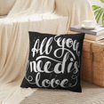 thumbnail image 4 of LALILO Throw Pillow Covers You Love Lettering You Love Modern Cushion Cover 18" x 18", 2206 Pack, 4 of 6