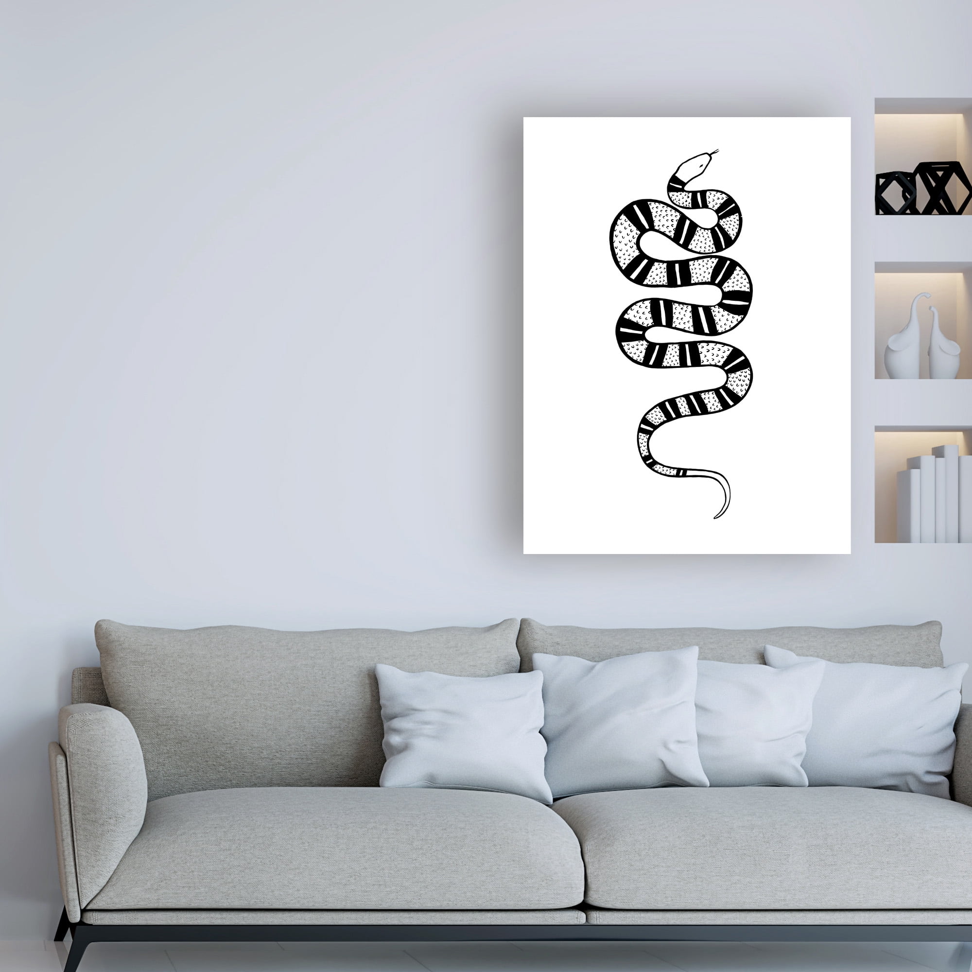 Trademark Fine Art 'Epidaurus Snake IV' Canvas Art by Emma Scarvey
