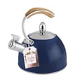 thumbnail image 5 of Presley Navy 70oz Tea Kettle by Pinky Up | Stovetop Induction Whistling Kettle | Metal Stainless Steel Teapot | Large Hotpot for Loose Leaf & Coffee, 5 of 5