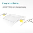 thumbnail image 5 of MCombo 40"×80" Multicolor Stationary Window Awning, UV Resistant, 5 of 9