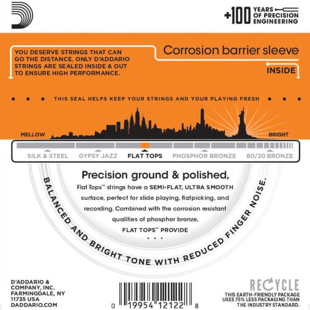 D'Addario Guitar Strings 5 Pack  Acoustic  EFT15  Extra Light