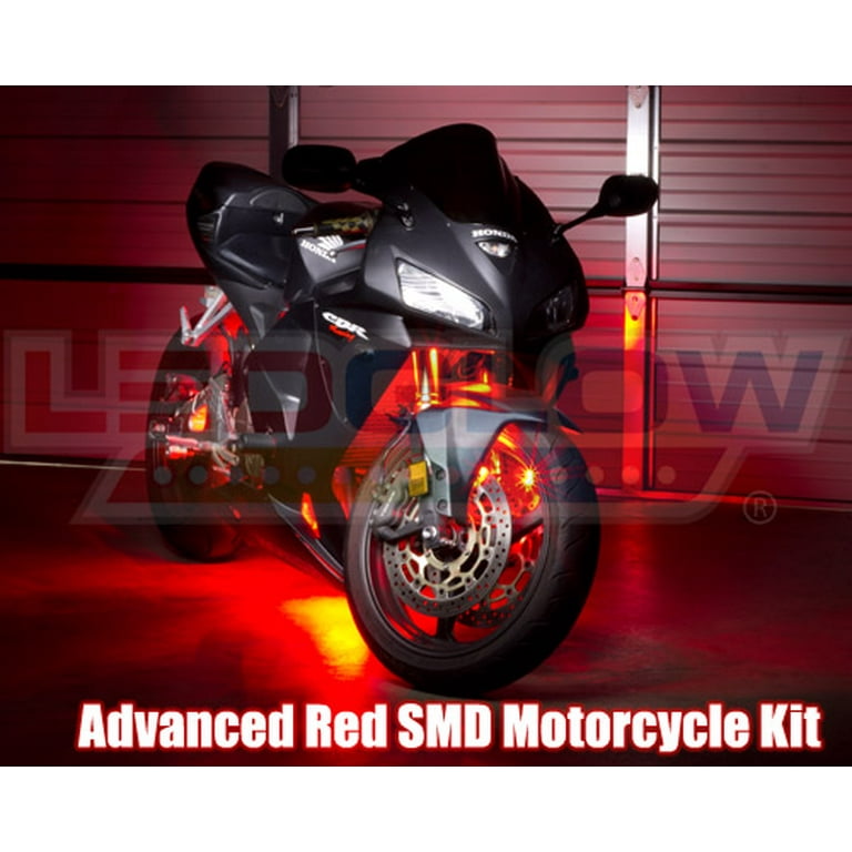 LEDGlow  Advanced Red LED Mini Motorcycle Lighting Kit