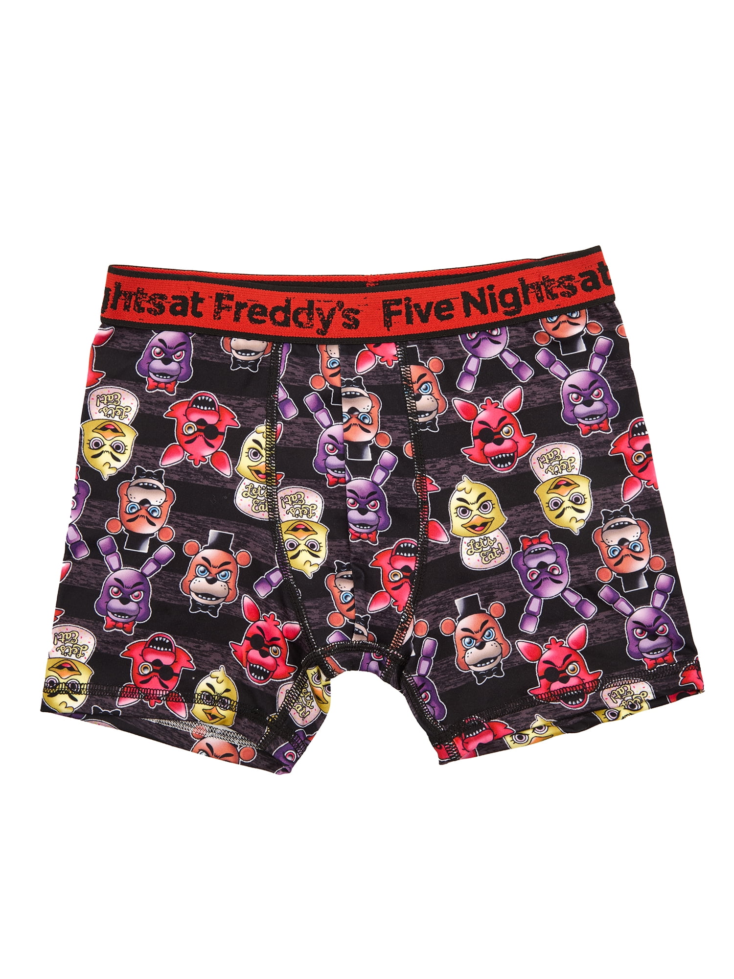 Five Nights at Freddy's Boys Boxer Brief Underwear, 4-Pack, Sizes XS-XL