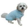 Velour Zip-Up Hooded Sweatshirt in Blue for Dogs