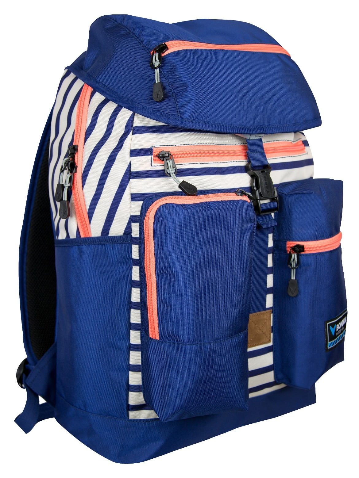 BONDKA Justin Backpack - Blue/Pink Stripe 52013487 - Walmart.com