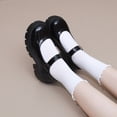 thumbnail image 5 of Womens Mary Janes Lolita Shoes Platform Pumps Ankle Strap Wedges Chunky Heel Halloween Cosplay School Students Shoes…, 5 of 8