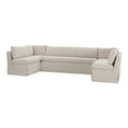 thumbnail image 3 of Moe's Home Collection Fable Slipcover Dining Banquette U-Shape Beige 129In, 3 of 10