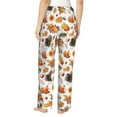 thumbnail image 3 of Balery Thanksgiving Turkeys 1 print Women's Pajama Pants,Ultra Lightweight Pjs,Lounge Pant-Medium, 3 of 9