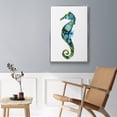 thumbnail image 5 of Seahorse Framed Premium Gallery Wrapped Canvas - Ready to Hang - 17 x 25 - Silver Floating Frame, 5 of 9