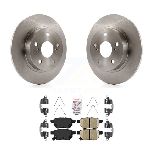Transit Auto Rear Disc Brake Rotors and Ceramic Pads Kit for Car 2011-2016 Scion tC K8A-100794