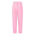 thumbnail image 7 of Qcmgmg Fleece Sweatpants Womens Plus Wide Straight Leg Athletic Lounge Baggy Pants Women Fall Fashion Women's Joggers High Waisted Petite Cargo Women Sweat Pants with Pockets Pink L, 7 of 7