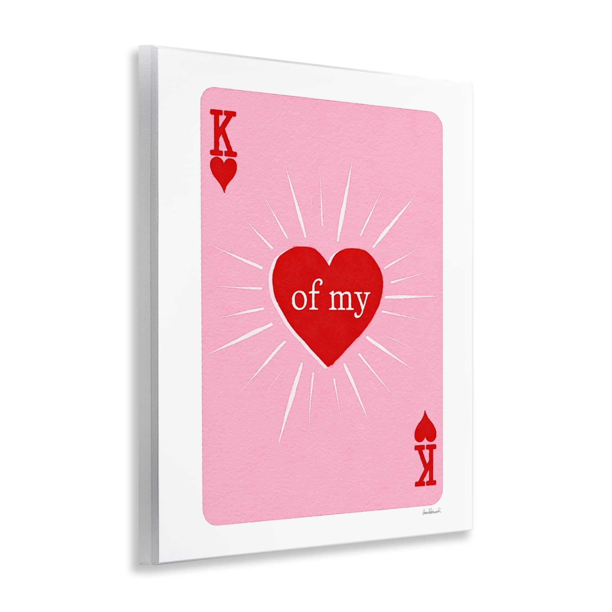 King Of My Heart Wall Plaque Art, design by Amanda Greenwood