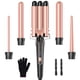 thumbnail image 1 of Rizador de 3 barriles Beach Waver - Juego de varita rizadora 5 en 1 con rizador de cabello para mujeres - Rizador de varita de calentamiento rápido en todo tipo de cabello Adepaton CZMR-ZC154, 1 of 7