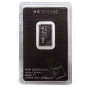 5 gram Platinum Valcambi Bar w/ Assay