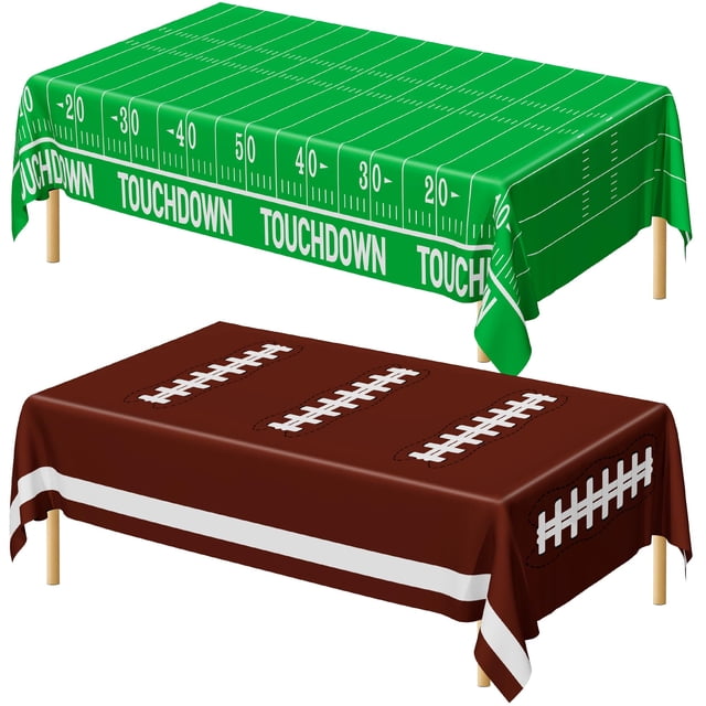 Mantel desechable QZYL 2025 para decoración de fiestas de fútbol