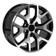thumbnail image 4 of OE Wheels CV92 20 Inch Rims and Tires Fit Sierra 1500 Honeycomb Style 6x139.7 20x9 Gloss Black Machined - Hollander 5656 - Eagle LS-2 275/55-20 (Set of 4), 4 of 5