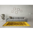 thumbnail image 3 of Ahgly Company Machine Washable Indoor Rectangle Oriental Yellow Industrial Area Rugs, 8' x 10', 3 of 4