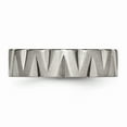 thumbnail image 3 of Titanium Notched 6mm Satin & Polished Band Size: 10; for Adults and Teens; for Women and Men, 3 of 6