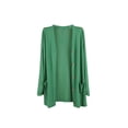 thumbnail image 2 of Qarigey Abrigo de moda chal de punto chaqueta de verano exquisito regalo dulce lavable ropa de mujer mano de obra fina cárdigan suelto Abrigos y chamarras Verde oscuro Qarigey AP013515-05, 2 of 6