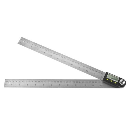 

0-300mm Stainless Steel Electronic Protractor Digital Goniometer Angle Finder Miter Gauge Ruler