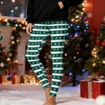 thumbnail image 2 of Ruimatai Women's Christmas Striped Print Leggings Stretchy Elastic Fitness Yoga Pants for Workout Running Casual, 2 of 9