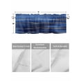 thumbnail image 4 of Valances for Windows Abstract Golden Rod Pocket Cafe Window Treatments Valance Curtains for Kitchen Bathroom Laundry Basement Windows 54"x18", 4 of 9