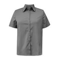 thumbnail image 3 of Plebaso Linen Shirts for Women Casual Button down Dress Shirts Women's Summer Work Short Sleeve Blouses, 3 of 5