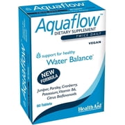 Aquaflow Water Balance Support Tablets – Helps Maintain Healthy Fluid Balance & Reduce Occasional Water Retention – Botanical Blend with Juniper, Parsley & Cranberry – Vegan – 60 Tablets*