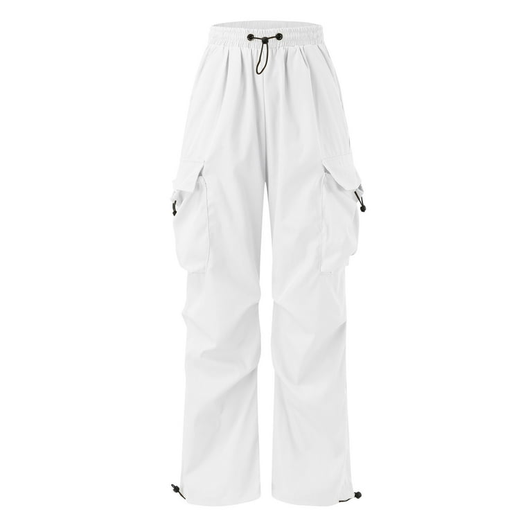 Caqnni Cargo Pants for Men Big and Tall Parachute Pants Mens
