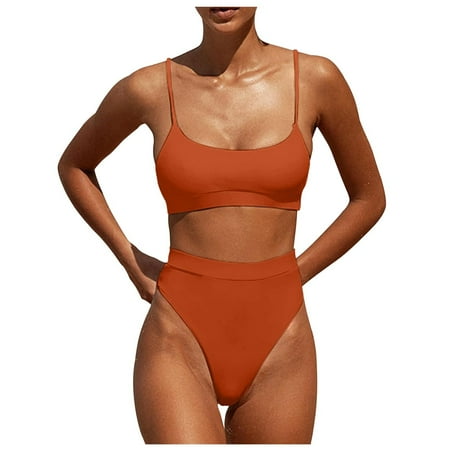 EHQJNJ Plus Size Swim Top with Built in Bra and Sleeves High Waisted Swimsuits Bottom Padded Bathing Suits Bikini Sets Top Two Piece Swimwear Swim Cover Up for Women Sheer