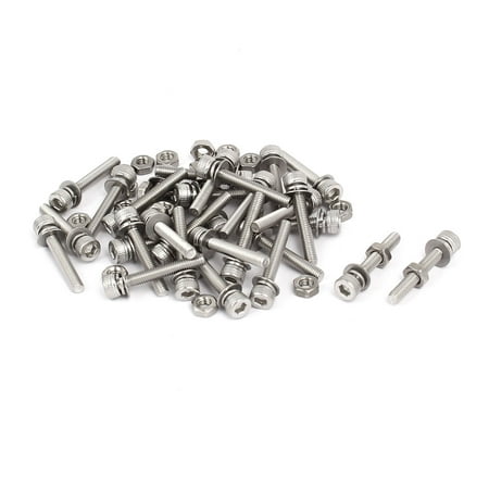 

Uxcell M3 x 20mm 304 Stainless Steel Hex Socket Head Cap Screws Nuts w Washers (30 Sets)