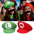 thumbnail image 3 of Gorro Para Niños Super Mario Gorra Con Pico Bros Cosplay Dress Up Prop Juego Caliente Lindo Caps, 3 of 4