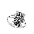 thumbnail image 4 of Oxidized Owl Bird Wisdom Sitting Branch Ring 925 Sterling Silver Band Jewelry Female Male Size 6, 4 of 4