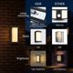 thumbnail image 2 of Aplique LED IP65 Impermeable 12W 5500K Rectángulo de Aluminio Aplique de Pared para Exteriores Lámpara LED para Exteriores Lámpara para Exteriores para jardín Delantero Baño Porche G, 2 of 5