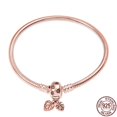 thumbnail image 1 of Bracelet Silver 925 Original Snake Chain 17-20 Evil Eye Heart Star Zircon for Charms Beads Pendant Birthday Jewelry Making Gifts, 1 of 5