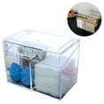 thumbnail image 1 of Distributeur de Distributeurs de Cotons et Cotons-Tiges avec Couvercle Organisateur Rond en Acrylique Transparent Style 2, 1 of 9