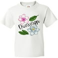 thumbnail image 3 of Inktastic Mississippi Magnolia Flowers and Leaves Youth T-Shirt, 3 of 5