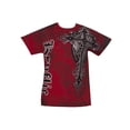 thumbnail image 1 of Konflic Men's Giant Cross Graphic MMA Muscle T-Shirt - Red - Medium, 1 of 2