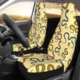 thumbnail image 2 of Gaeub Various Snake 2Pack Full Set Car Seat Covers with Soft Padding Universal Auto Front Seats Protector and Cushion Mat, 2 of 7
