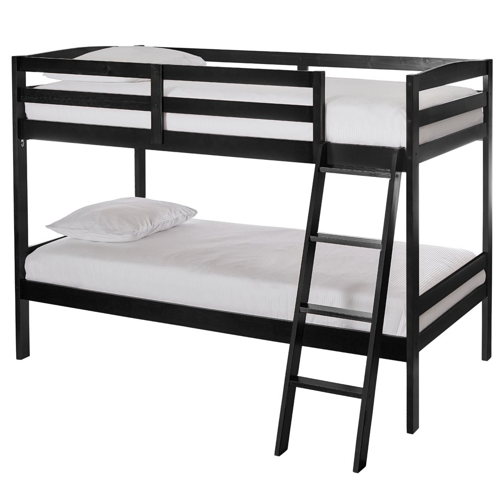 Dream On Me Taylor Twin over Twin Bunk Bed, Black