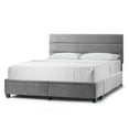 thumbnail image 4 of Arnia Beige Fabric Queen Bed Captain’s Bed with Two Storage Drawers, 4 of 4