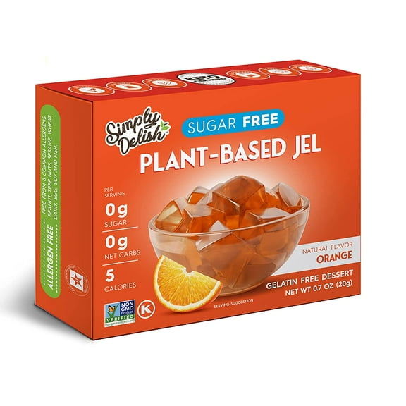 Simply Delish Natural Jel Dessert Sugar Free Orange 1.6 Oz