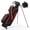 Black, variant on Sturdum Lightweight Golf Stand Bag, 3.7lbs Par 3 Sunday Golf Bag with 3-Way Divider, Weatherproof 900D Oxford, Compact Carry Bag with Cooler Pocket for Driving Range