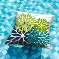 thumbnail image 4 of Outdoor Pillow Covers 16x16 Inch Set of 2 Dark and Light Green Flower Decorative Waterproof Summer Outdoor Pillow Covers Spring for Patio Funiture Garden Couch 168K16, 4 of 6