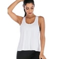 thumbnail image 2 of Women Mesh BacklessTank Top Quick Dry Yoga Gym Sports Tops Shirts Tank Active Stretch Sleeveless Workout Vest, 2 of 6