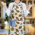 thumbnail image 6 of White Sunflower Seed Pattern Apron-Garden Aprons for Women with Pockets-Cotton Linen Waterproof Kitchen Cooking Gardening Aprons Adjustable for Kitchen,Cooking,BBQ and Salon 33x27 Inch, 6 of 7