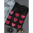 thumbnail image 3 of Emotional Heart Shaped T-Shirt Women -GoatDeals Designs, Female Medium, 3 of 4