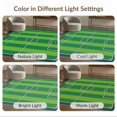 thumbnail image 7 of ODIKA 6'x9' Washable Area Rug Easy Care, Non-Shedding, Doormat Soccer Door Field Bordered Stadium Stripe Layout Themed for Queen Size Bedroom Under Bed Master Suite, 7 of 7